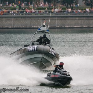 2 - 6.14pm Navy water chase