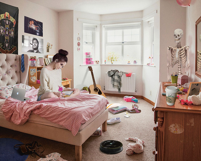 Photograph of a young girl's bedroom.