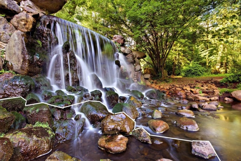 Composition-Creating-Depth-Foreground-Interest-Rocks-and-Waterfall-800x534.jpg