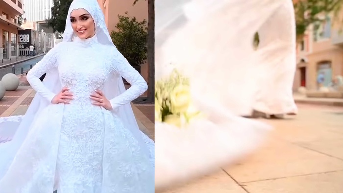 Videographer Captures Beirut Blast During Wedding Photoshoot