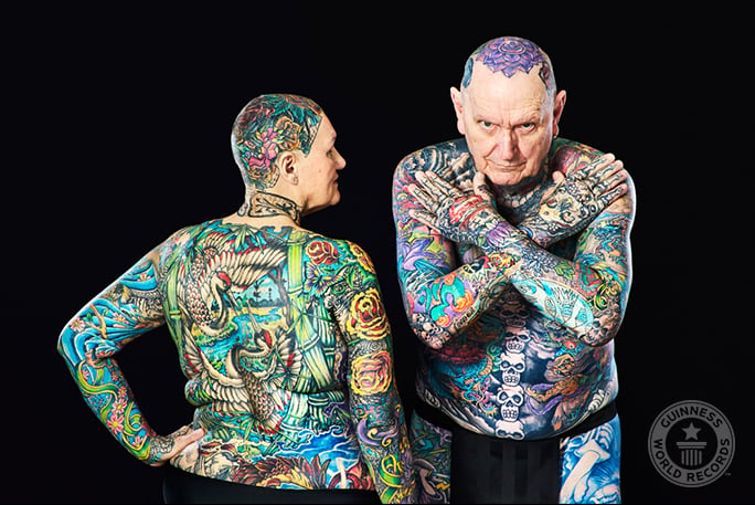 Charlotte-Guttenberg-and-Chuck-Helmke-Most-tattooed-senior-citizens.jpg