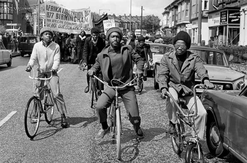 Out-riders-head-the-Africa-Liberation-Day-rally-Rookery-Road-Handsworth.-1977-800x530.jpg