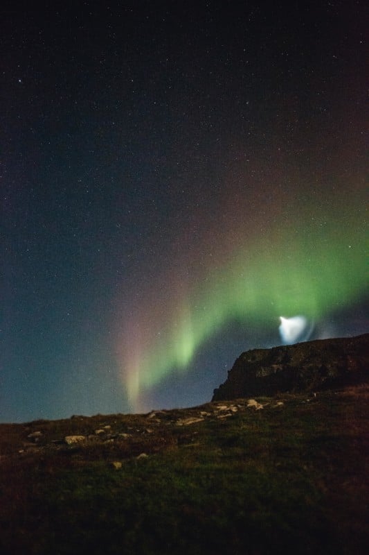 NASA Rocket behind the northern lights NASA Rocket behind the northern lights