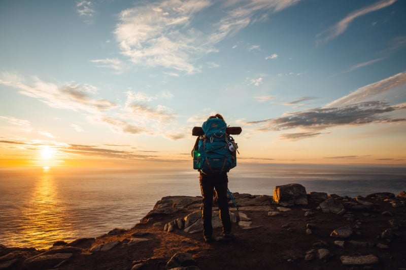 Hiking in Lofoton, Norway Hiking in Lofoton, Norway