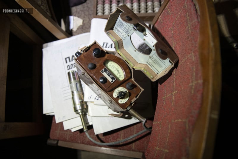 DP-5 military dosimeters found in an underground nuclear bunker
