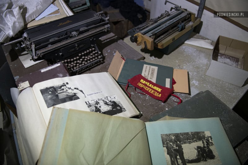 Books found in an underground nuclear shelter