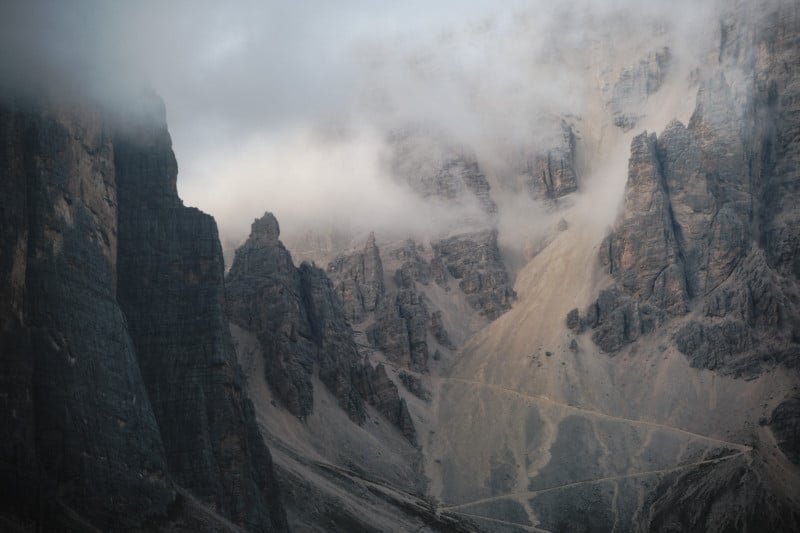 The finished photo of a mountain scene after curve adjustments in Capture One 22 The finished photo of a mountain scene after curve adjustments in Capture One 22