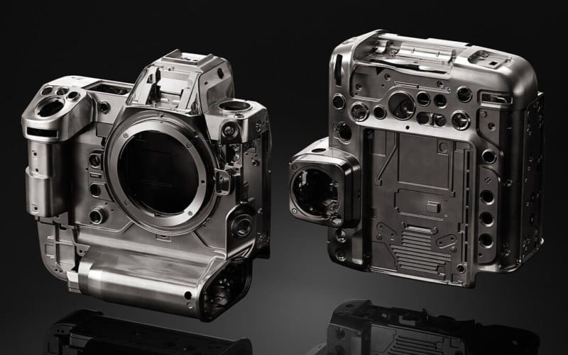 The magnesium alloy internal structure of the Nikon Z9