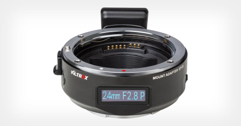 The Viltrox EF-to-E lens mount adapter