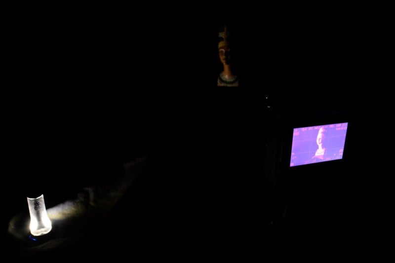 A photo in a basement showing the rear LCD of a Nikon Z9 A photo in a basement showing the rear LCD of a Nikon Z9