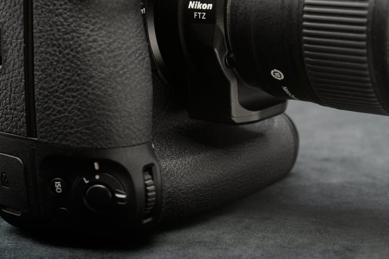 How the old FTZ adapter fits on the Nikon Z9 How the old FTZ adapter fits on the Nikon Z9