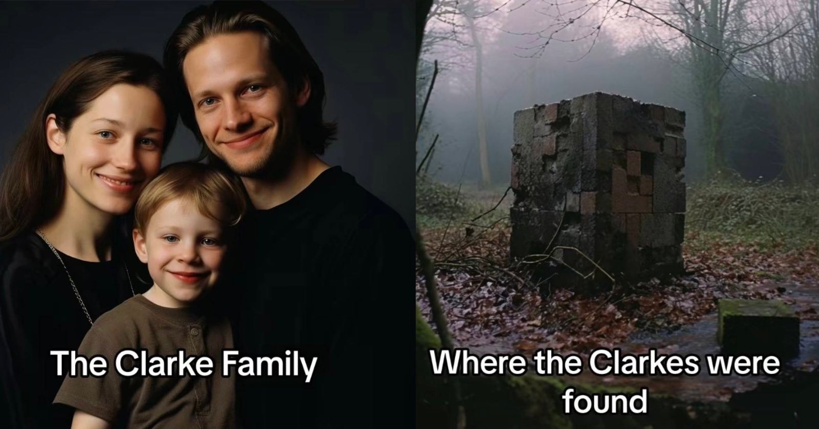 clarke's family cube murdered buried ai-generated fake viral