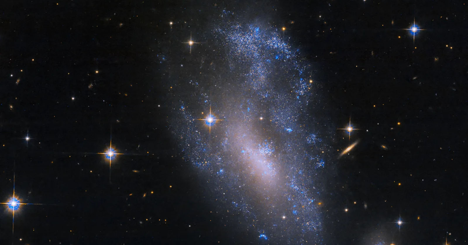 Hubble Space Telescope colliding galaxies