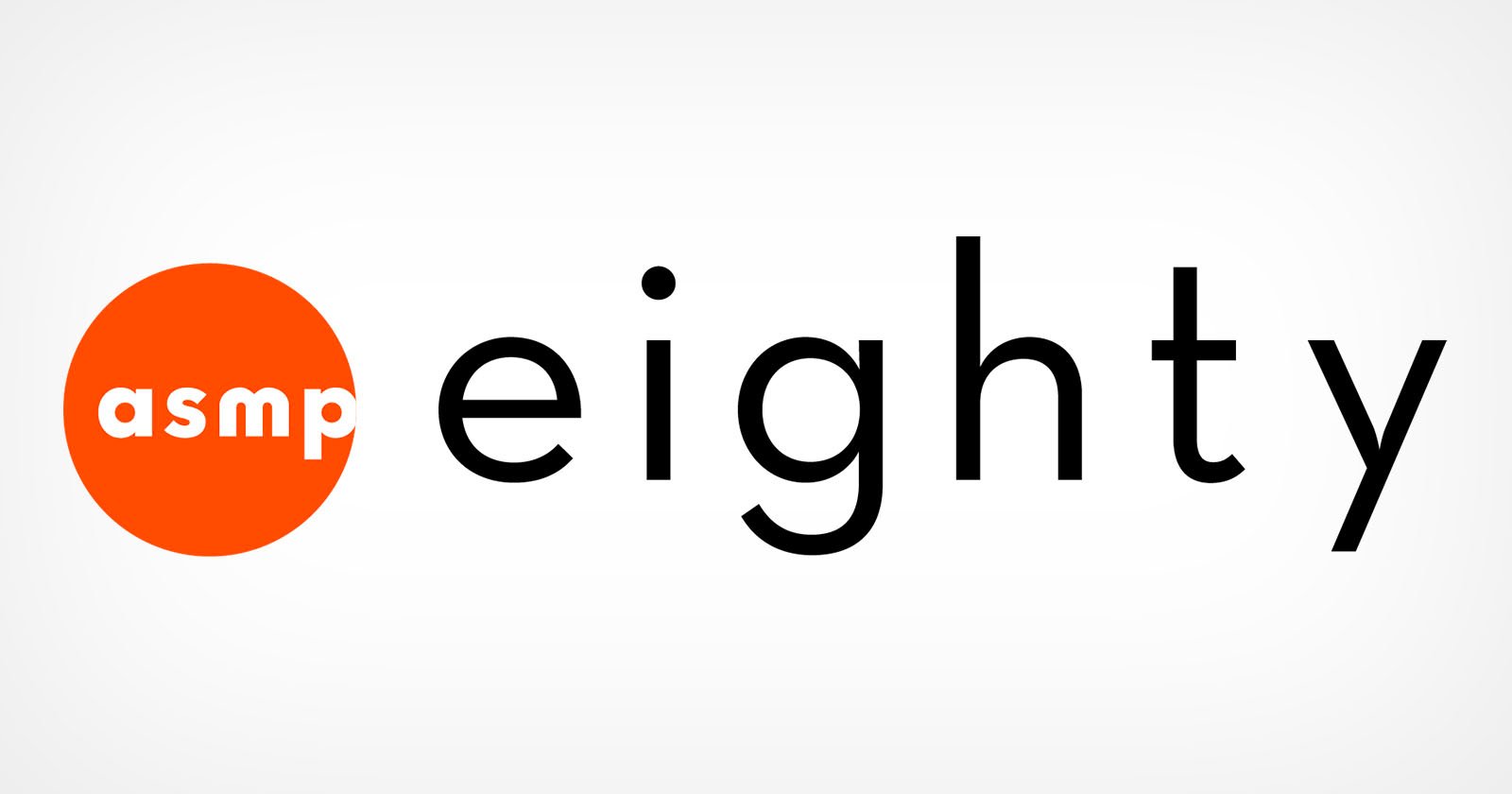 Logo with an orange circle containing the white letters asmp next to the word eighty in lowercase black text on a white background. Logo with an orange circle containing the white letters asmp next to the word eighty in lowercase black text on a white background.